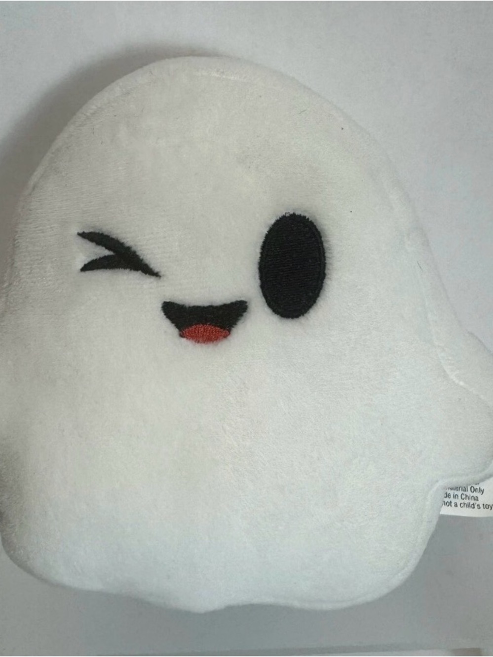 Fuzz Yard Ghost Dog Pet Toy Squeaker Halloween Spooky Winking Ghost